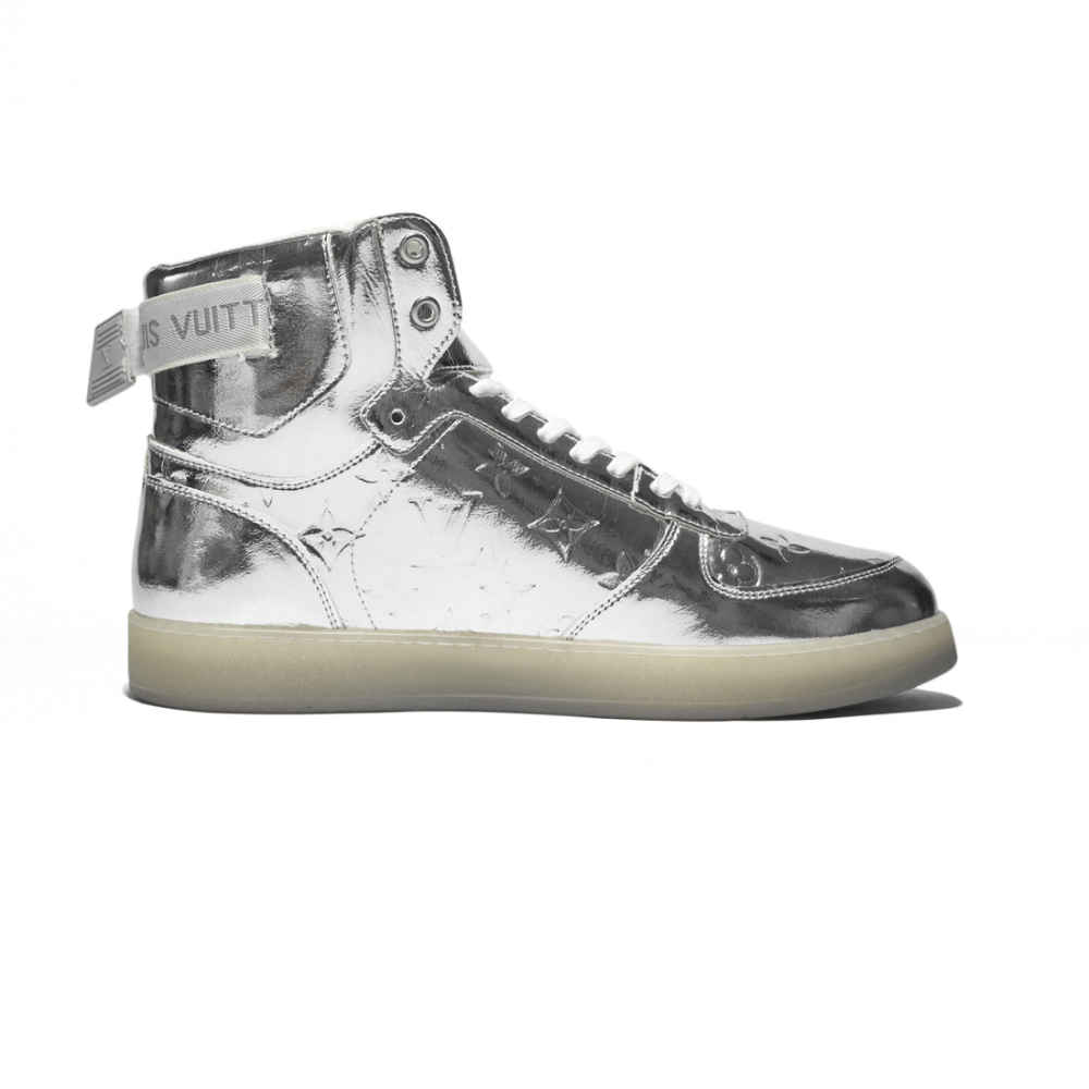 Louis Vuitton Silver Premium Quality Sneakers-thumb-1