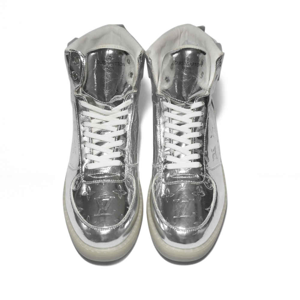 Louis Vuitton Silver Premium Quality Sneakers-thumb-3