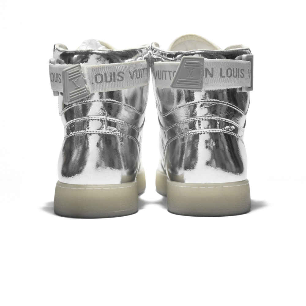 Louis Vuitton Silver Premium Quality Sneakers-thumb-4