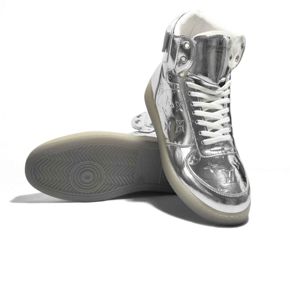 Louis Vuitton Silver Premium Quality Sneakers-thumb-5