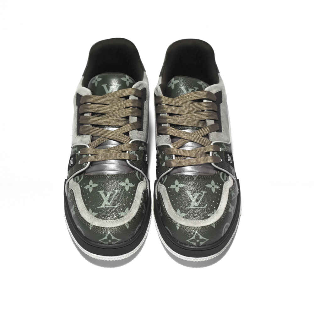 Louis Vuitton Green Premium Quality Sneakers-thumb-3