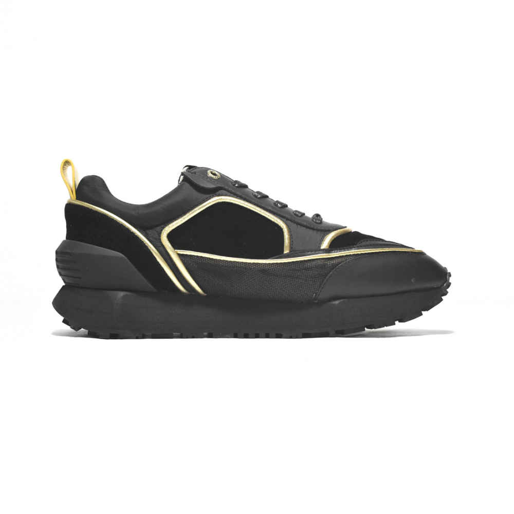 Balmain Black & Golden Premium Quality Sneakers-thumb-1