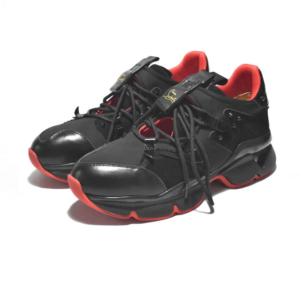 Christian Louboutin Black Premium Quality Sneakers-thumb-2