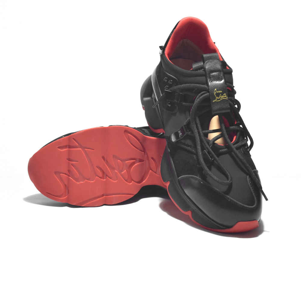 Christian Louboutin Black Premium Quality Sneakers-thumb-5