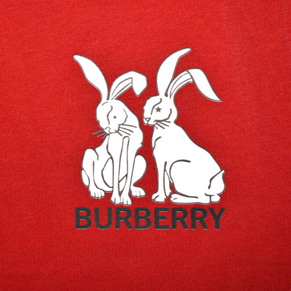 Burberry Animal Kingdom Print Red Kids T-shirt-thumb-3