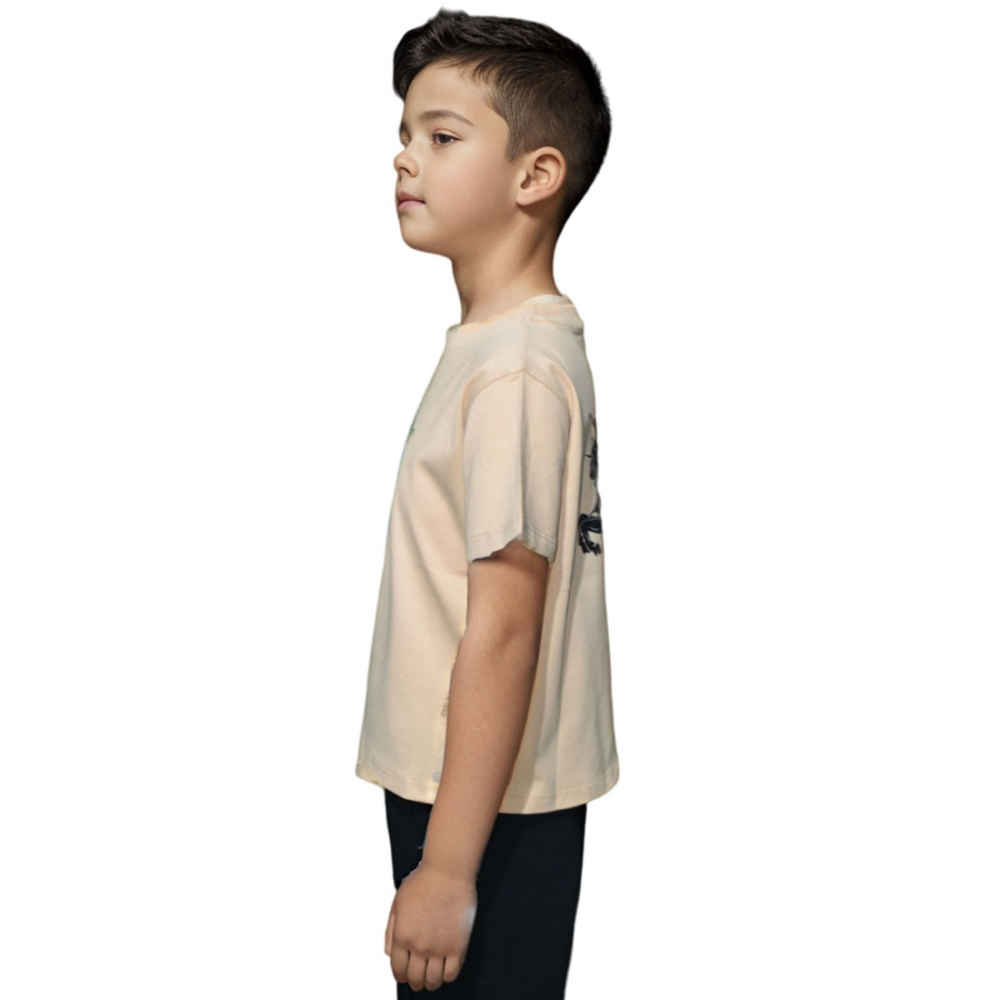 Burberry Logo Print Brown Premium Kids T-shirt-thumb-2
