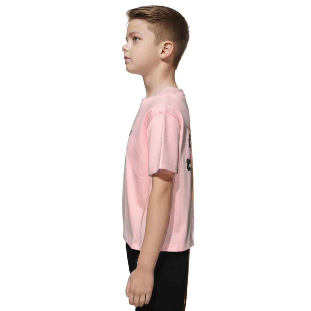 Burberry Logo Print Pink Premium Kids T-shirt-thumb-2