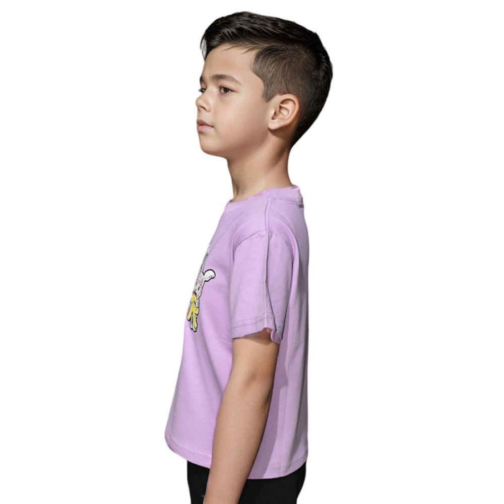 Dior Rabbit Print Purple Premium Kids T-shirt-2