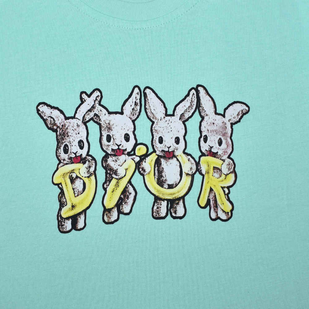 Dior Rabbit Print Green Premium Kids T-shirt-3