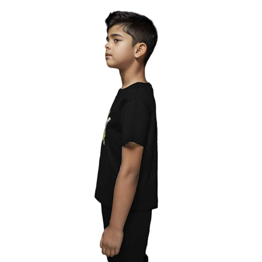 Dior Rabbit Print Black Premium Kids T-shirt-2