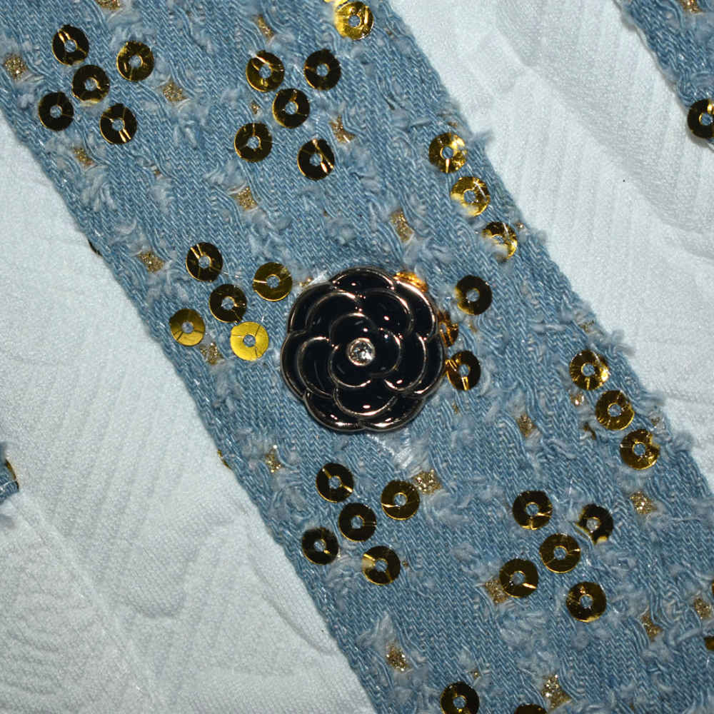 Chenal White Premium Quality Girls Co-ord Set-3