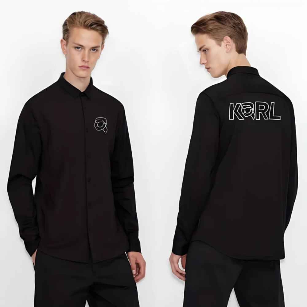 Karl Lagerfeld Black Premium Quality Shirt-5