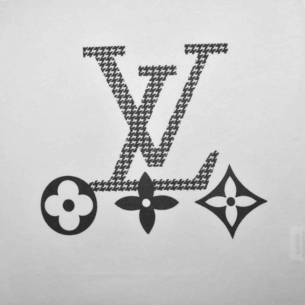 Louis Vuitton logo Print White Premium Girls Co-ord Set-thumb-3