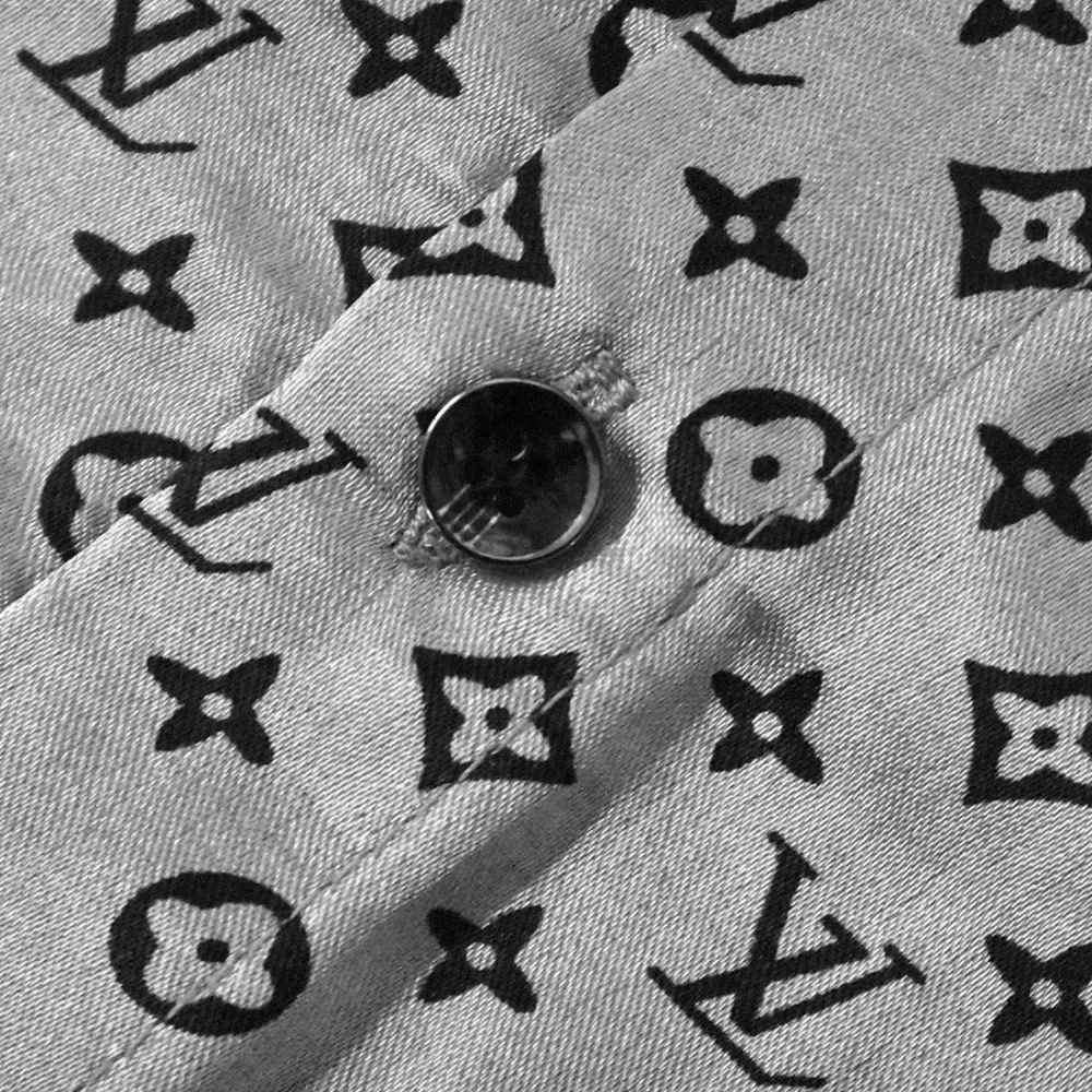 Louis Vuitton Grey Premium Quality Shirt-4