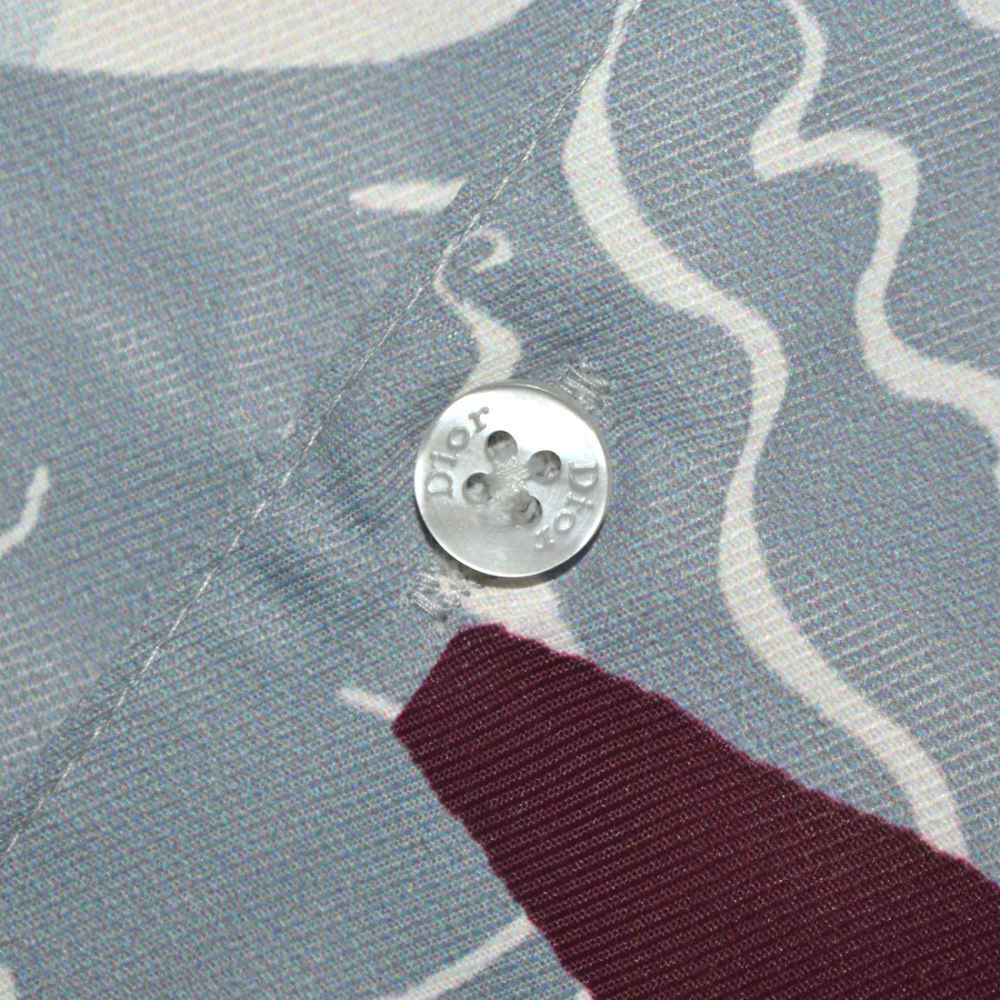 Dior Random Split Leaf Pattern Premium Shirt-4