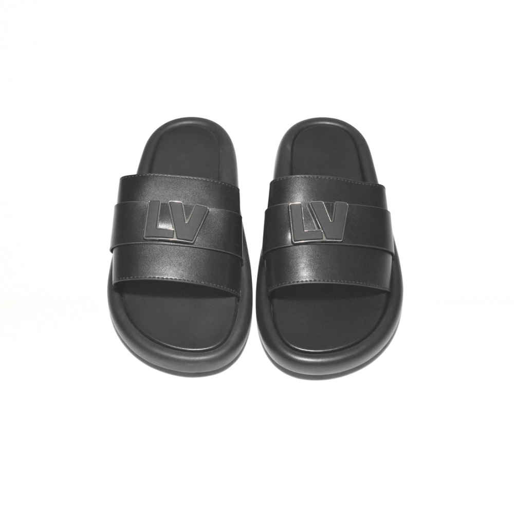 Louis Vuitton Black Premium Quality men's Flip-flops-4