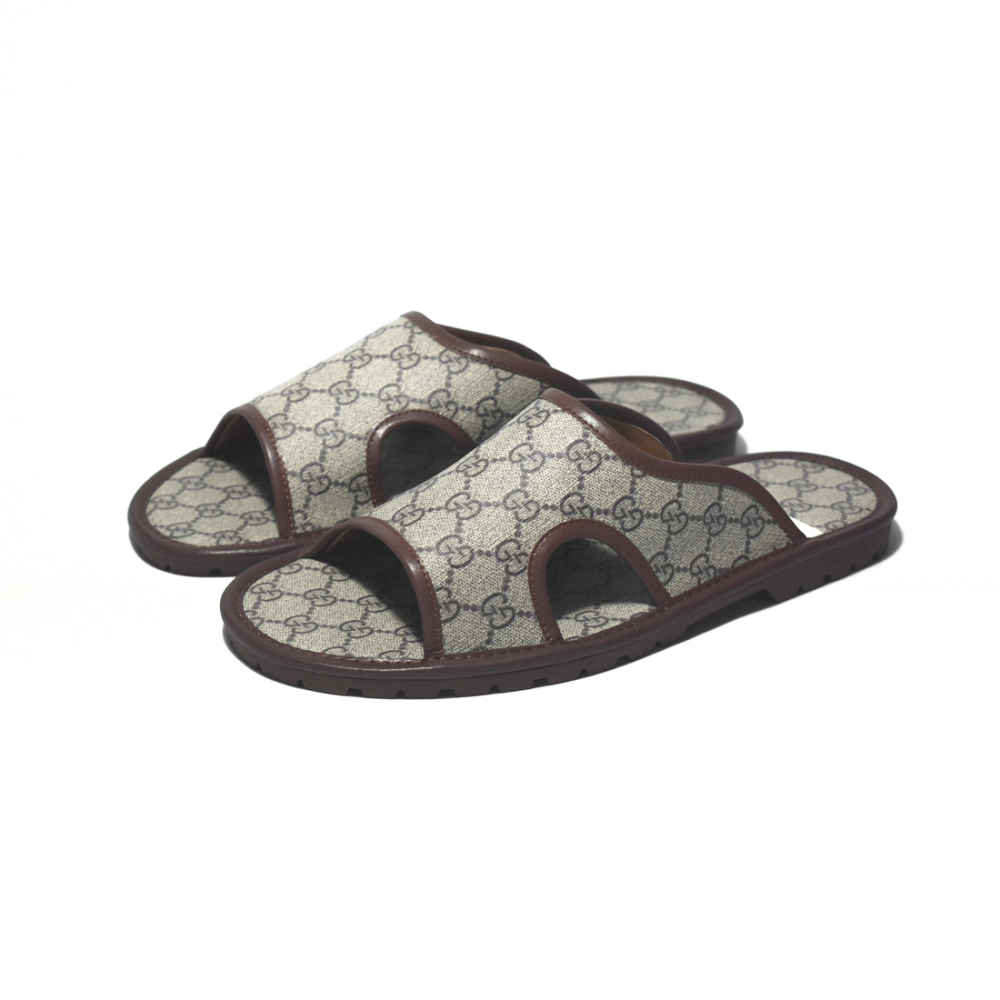 Gucci Cream Premium Quality Men's Flip-flops-thumb-0