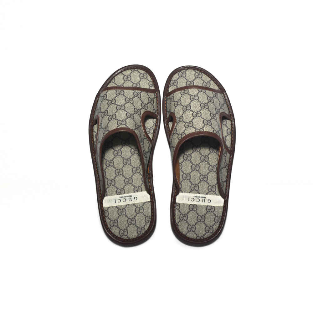 Gucci Cream Premium Quality Men's Flip-flops-thumb-3