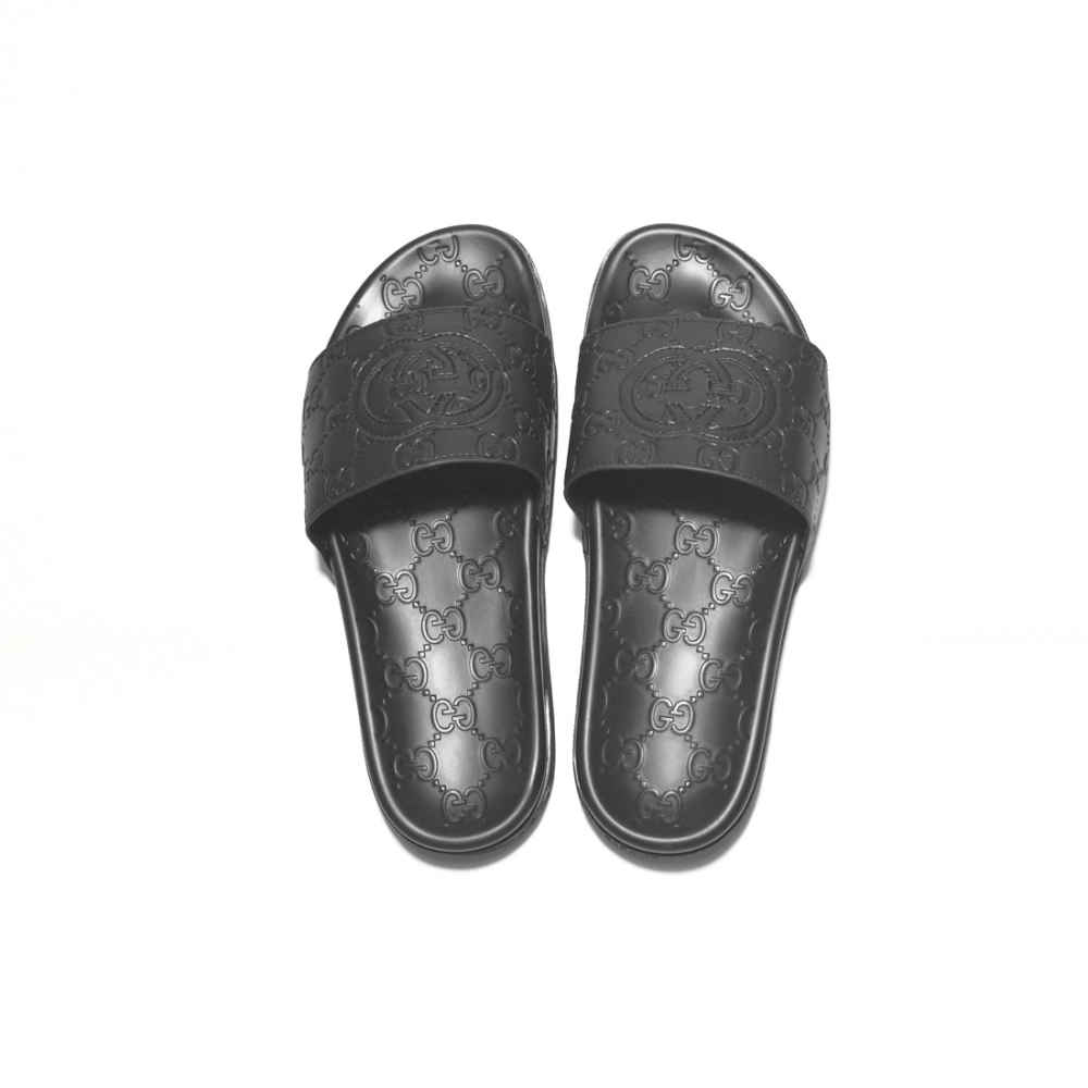 Gucci Black GG Slide Premium Flip-flops-3