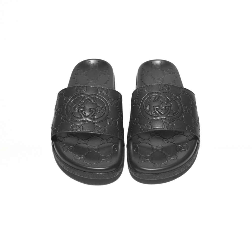 Gucci Black GG Slide Premium Flip-flops-4