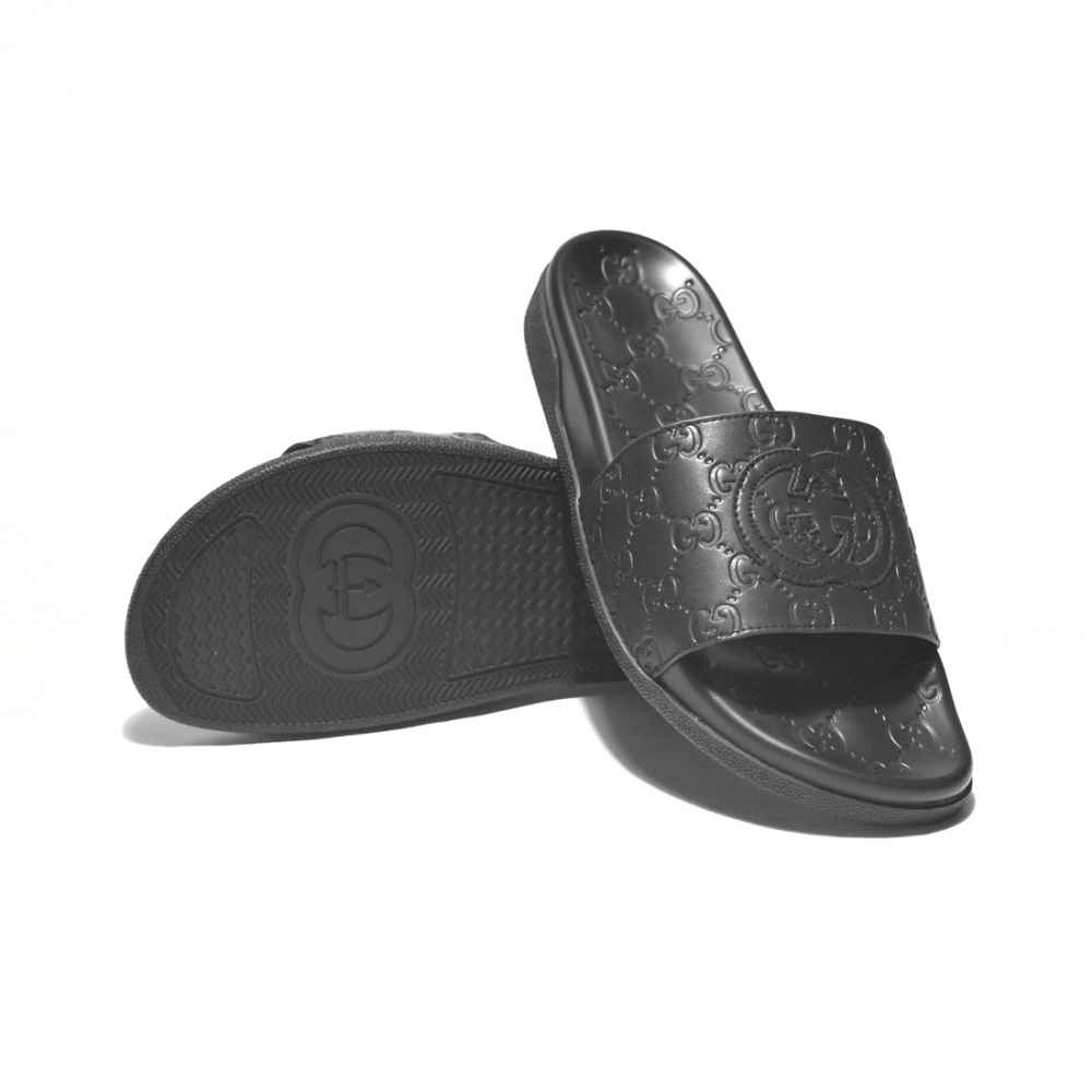 Gucci Black GG Slide Premium Flip-flops-6