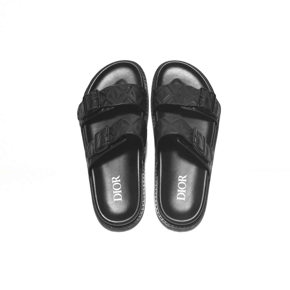 Dior Black Premium Quality Men's Flip-Flops-3