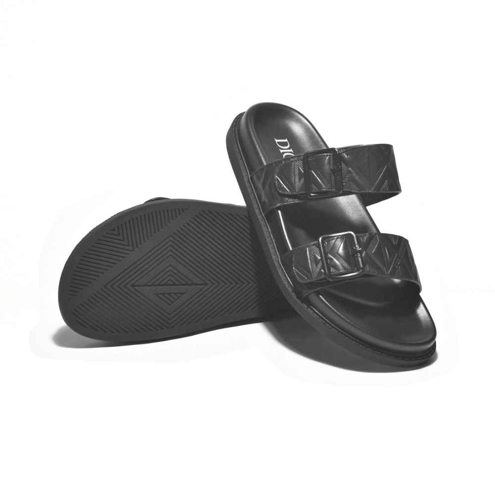 Dior Black Premium Quality Men's Flip-Flops-6