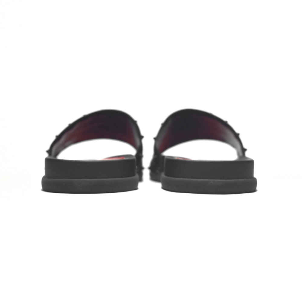 Christian Louboutin Red & Black Premium Quality Men's Flip-flops-5