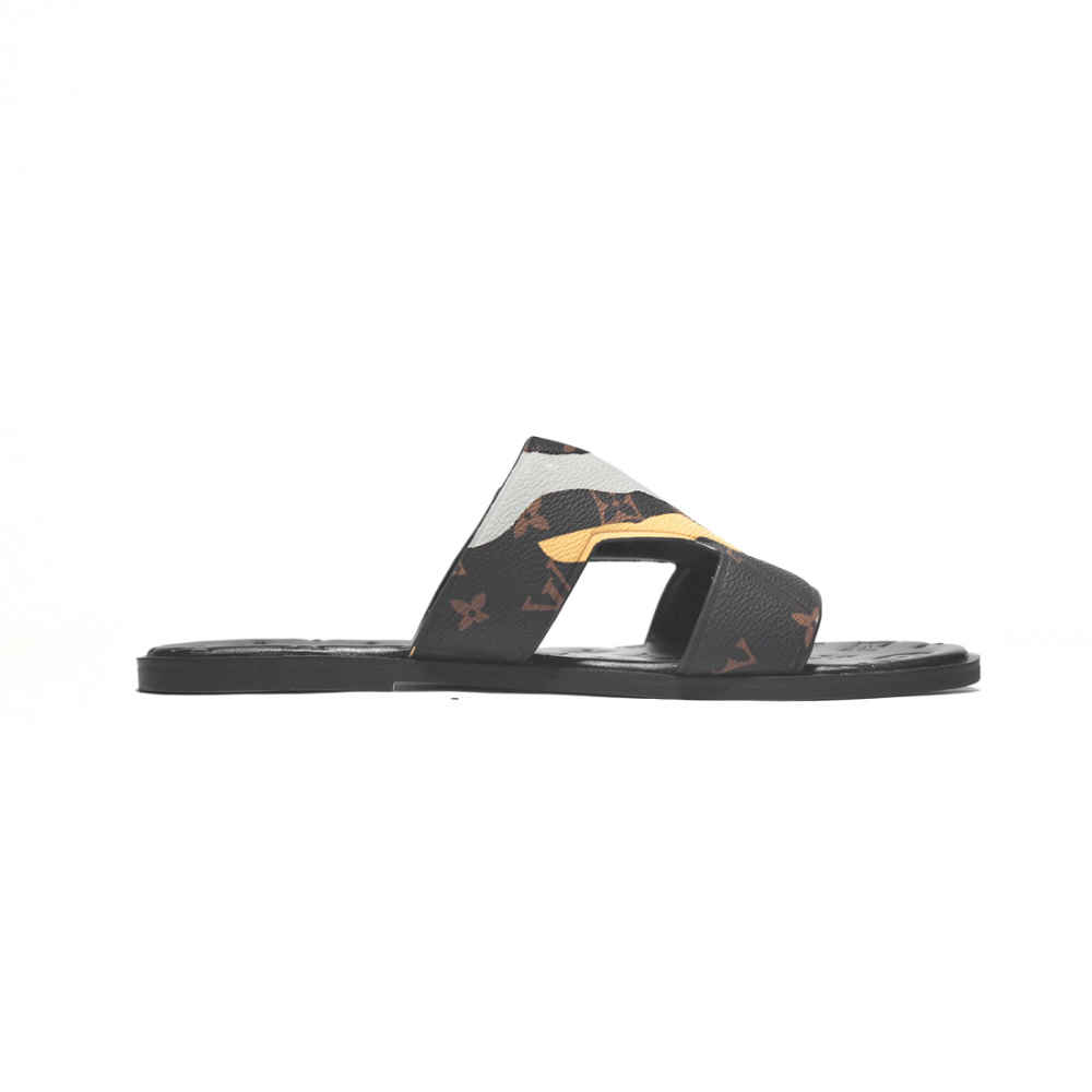 Louis Vuitton Black Premium Quality Stylish Men's Flip-flop-2
