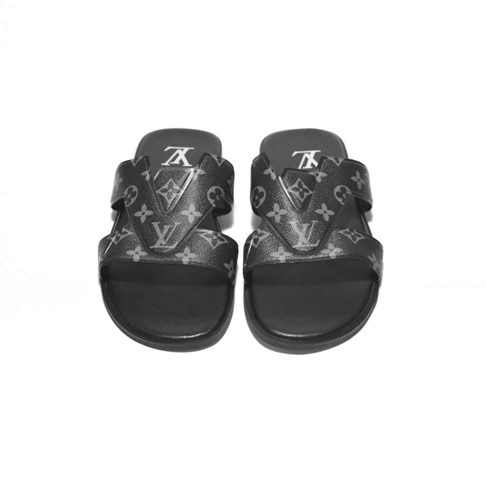 Louis Vuitton Black Premium Quality Flip-flops-4