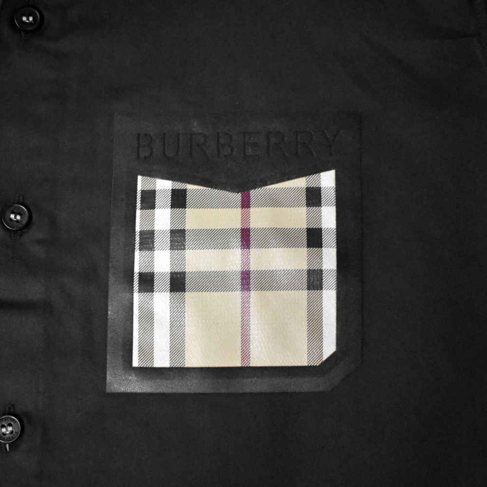 Burberry Pocket Logo Black Premium Quality Shirt-3