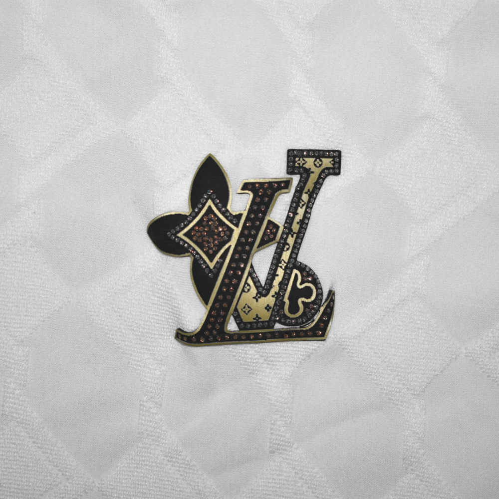 Louis Vuitton White Jacquard Textured Premium Shirt-3