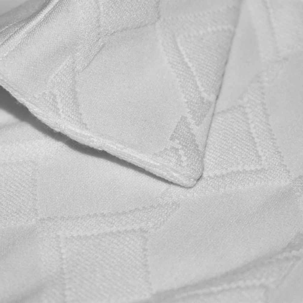 Louis Vuitton White Jacquard Textured Premium Shirt-5