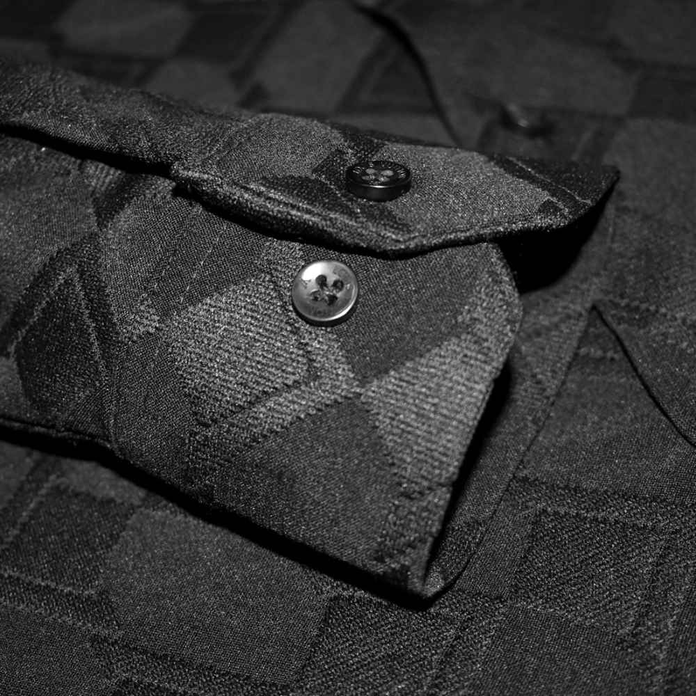 Louis Vuitton Black Jacquard Textured Premium Shirt-4