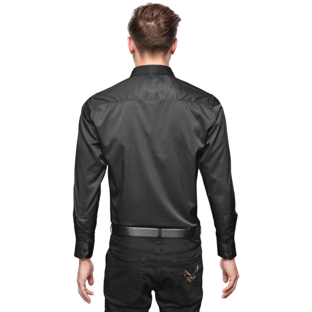 Louis Vuitton Butterfly Print on Pocket Black Premium Shirt-1