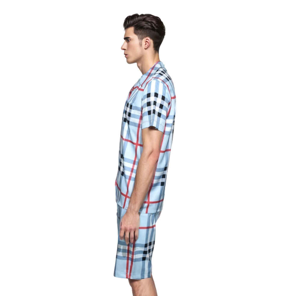 Burberry Check Print Premium Casual Shirt & Shorts Combo-2