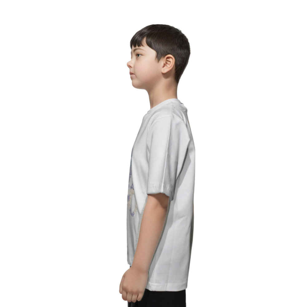 Moschino Teddy Print White Premium Kids T-shirt-thumb-2