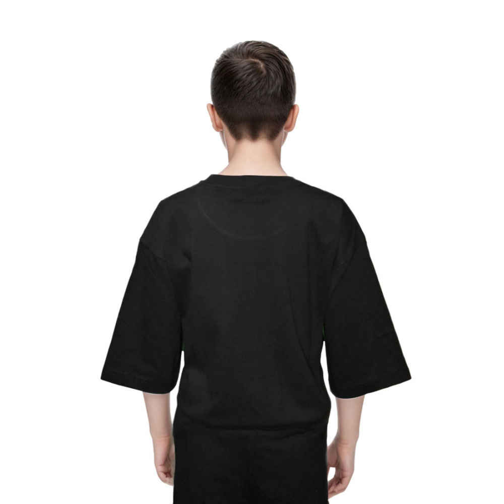 Moschino Black Teddy Print Premium Kids T-shirt-thumb-1