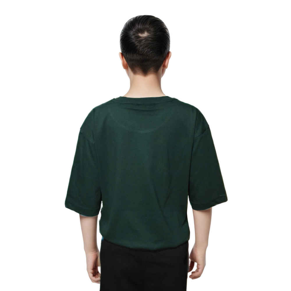 Moschino Green Teddy Print Premium Kids T-shirt-thumb-1