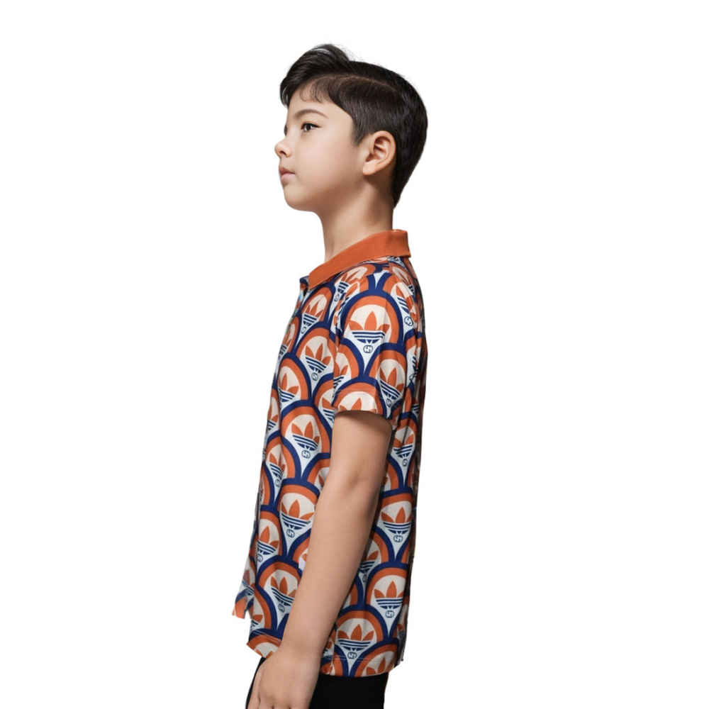 Adidas Orange Premium Quality Kids T-shirt-2