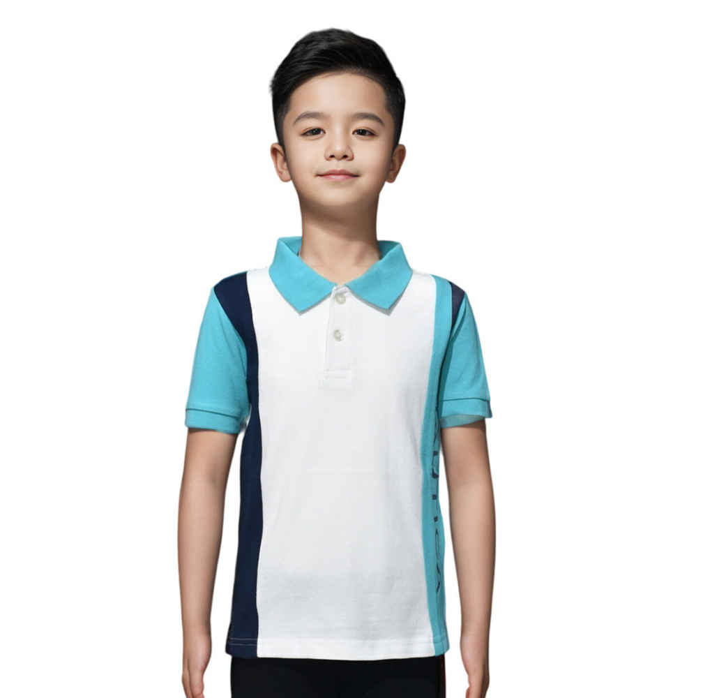 Nautica Sky Blue Premium Quality Kids T-shirt-thumb-0