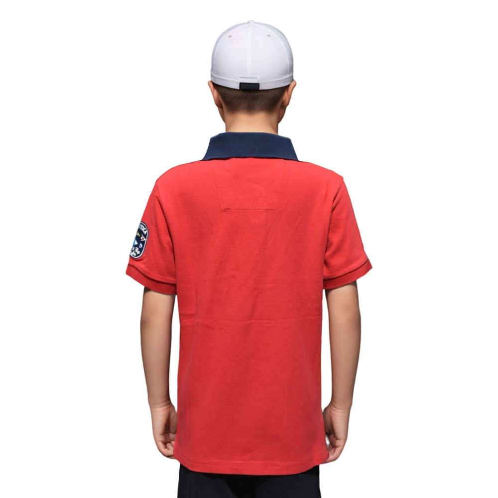Nautica Red Premium Quality Kids T-shirt-1