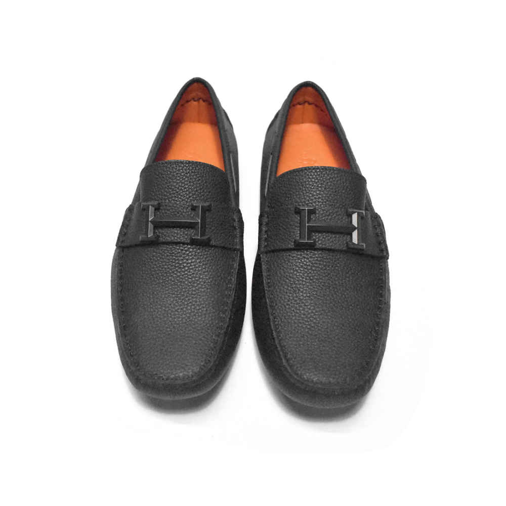 Hermes Paris Black Premium Quality Loafer-thumb-3