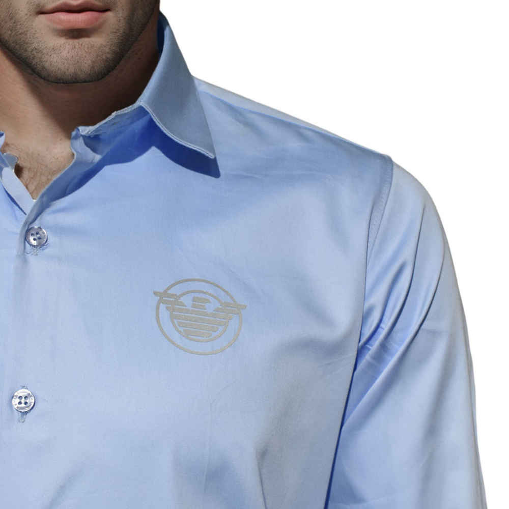 Giorgio Armani Sky Blue Premium Quality Shirt-4