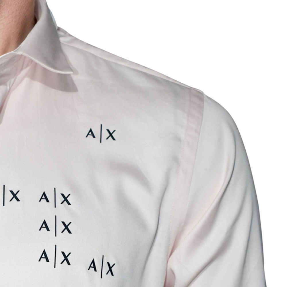 Armani Exchange Pink Premium Quality Men's Shirt-4