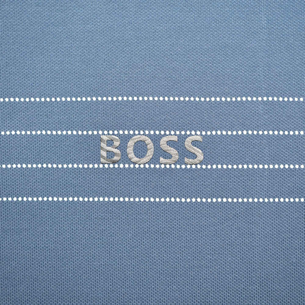 Boss Blue Premium Quality Polo T-shirt-thumb-3