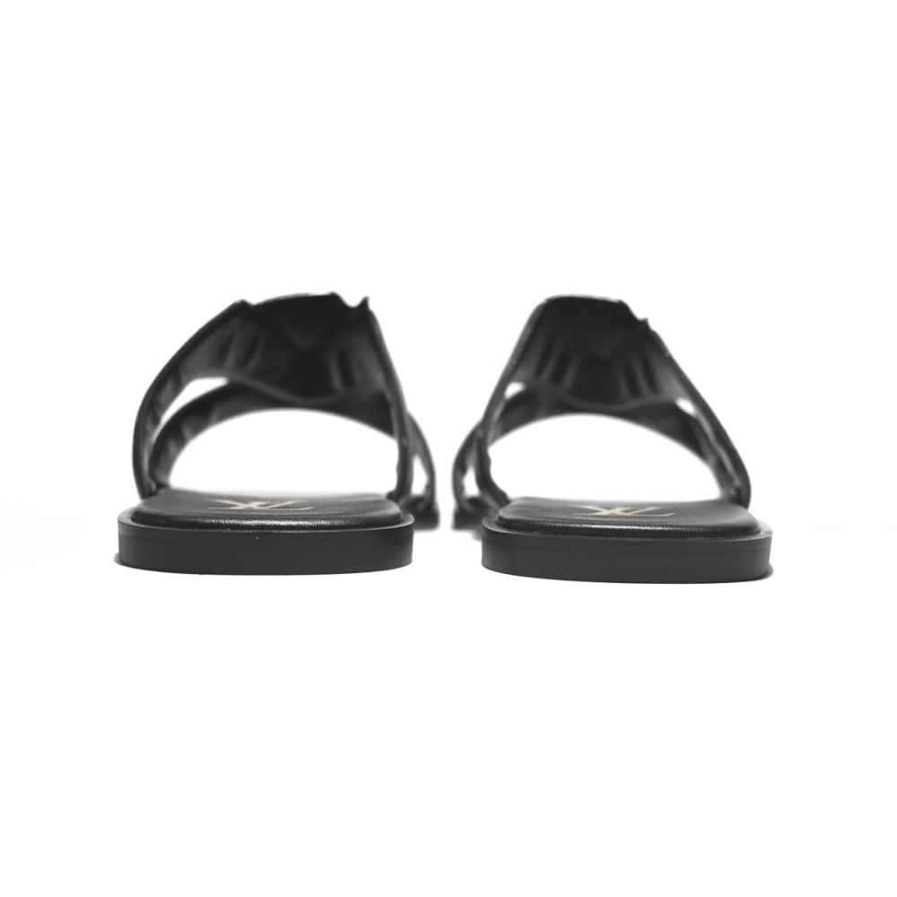 Louis Vuitton Black Premium Quality Men's Flip-flops-5