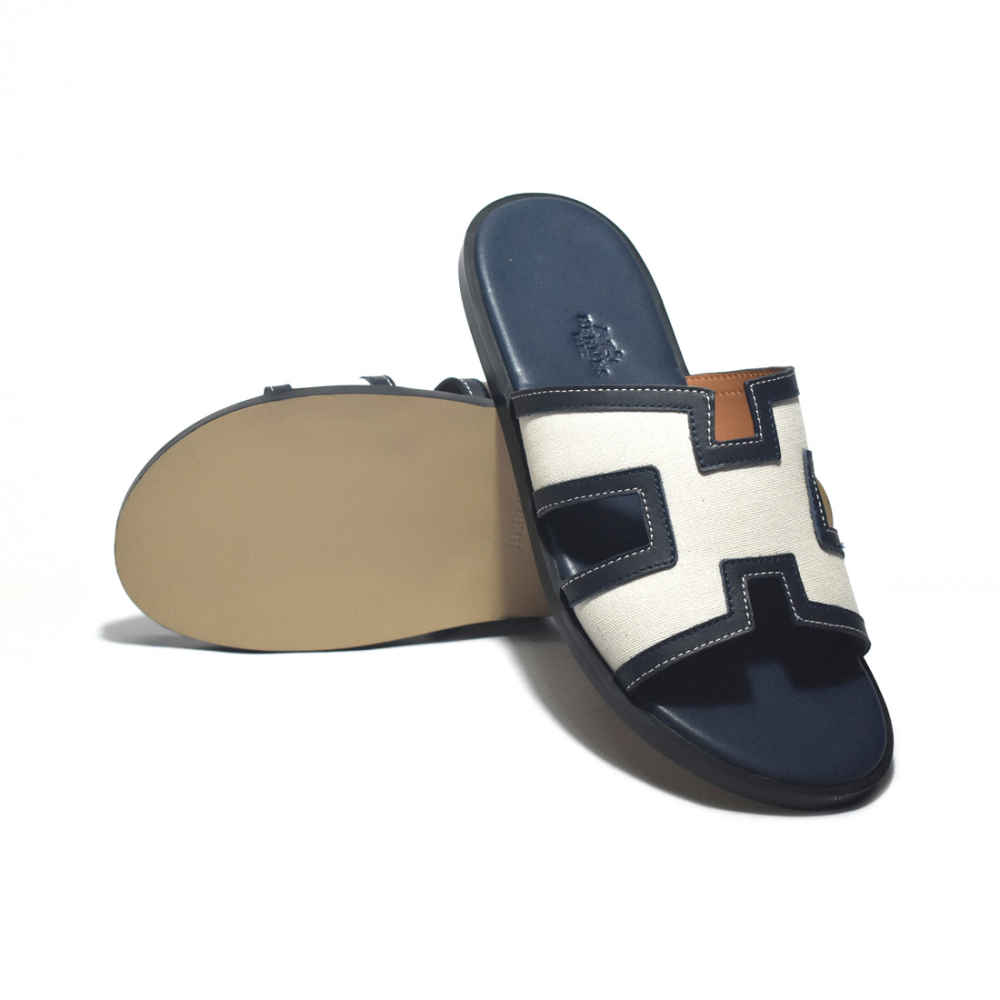 Hermes Blue Premium Quality Men's Flip-flops-thumb-6