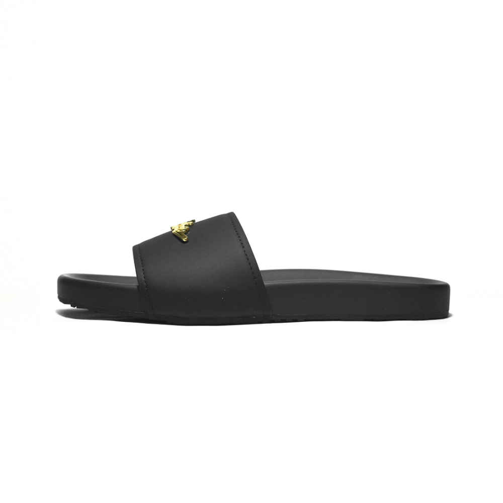 Balmain Black Premium Quality Men's Flip-flops-1