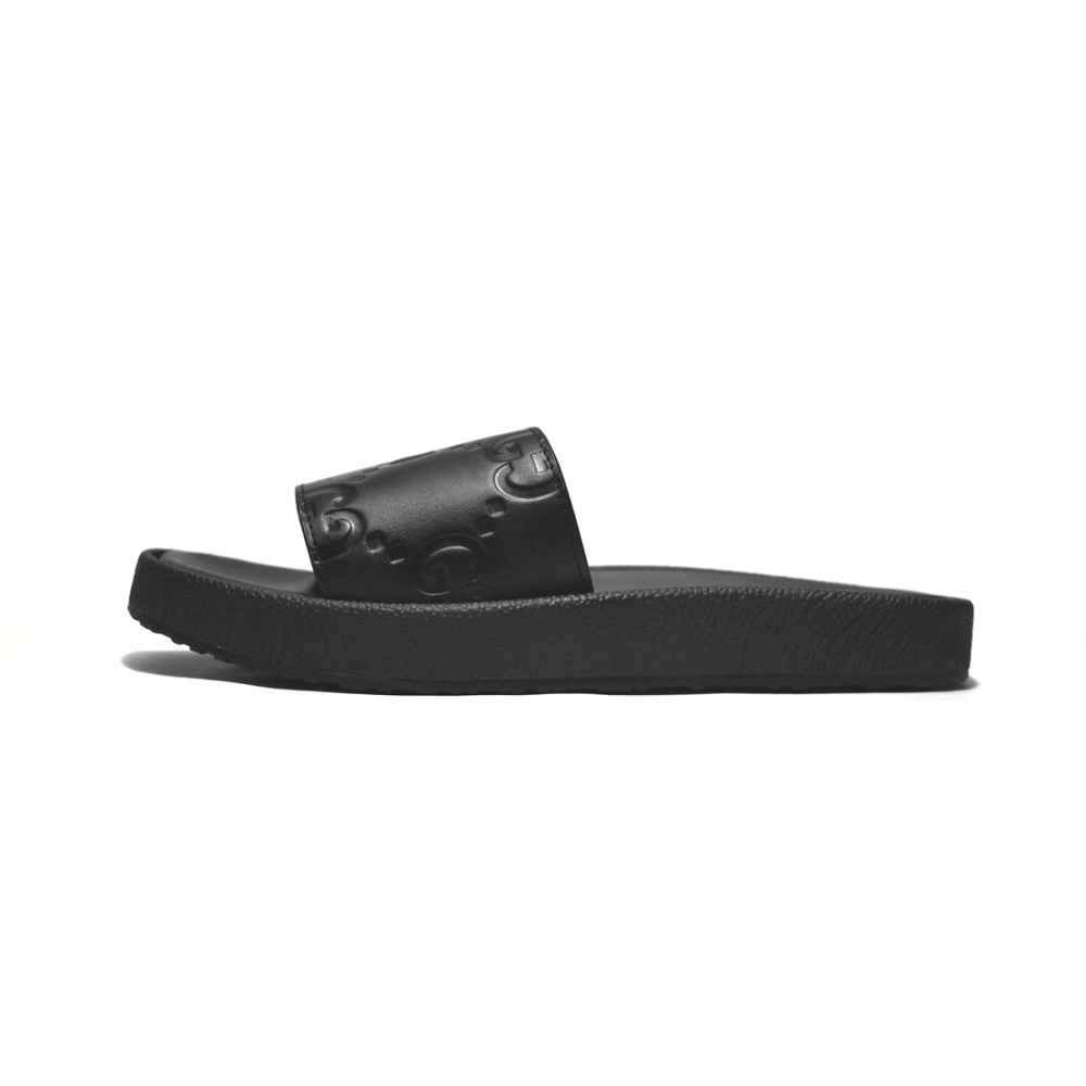 Gucci Black Premium Quality Men's Flip-flops-1